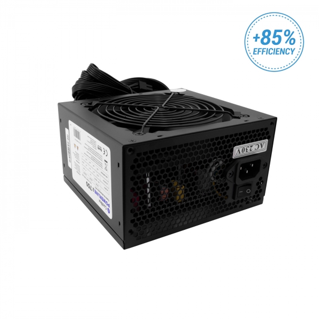 Coolbox FAPW2-750 Fuente de Alimentacion 750W ATX - PFC Activo - Eficiencia 85% - Ventilador 120mm 1