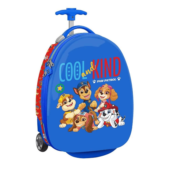 Safta Paw Patrol Cool Maleta Trolley Infantil 16 - Interior con Bolsillo de Red - Dos Ruedas para Facil Movilidad - Cintas con Cierre de PVC - 27.7L  1