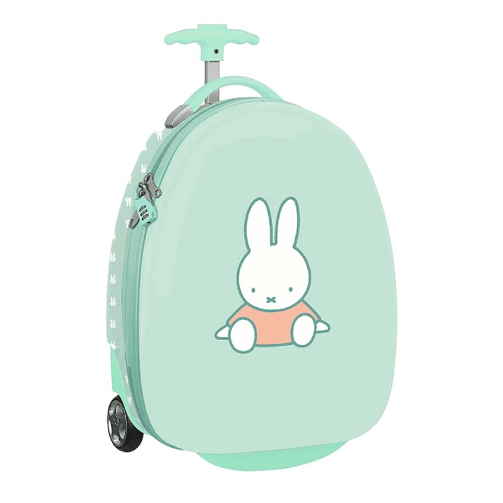 Safta Miffy Friends Maleta Trolley Infantil 16 - Interior con Bolsillo - Ruedas Suaves - Cintas con Cierre PVC - Material Resistente y Ligero - 27.7L 1