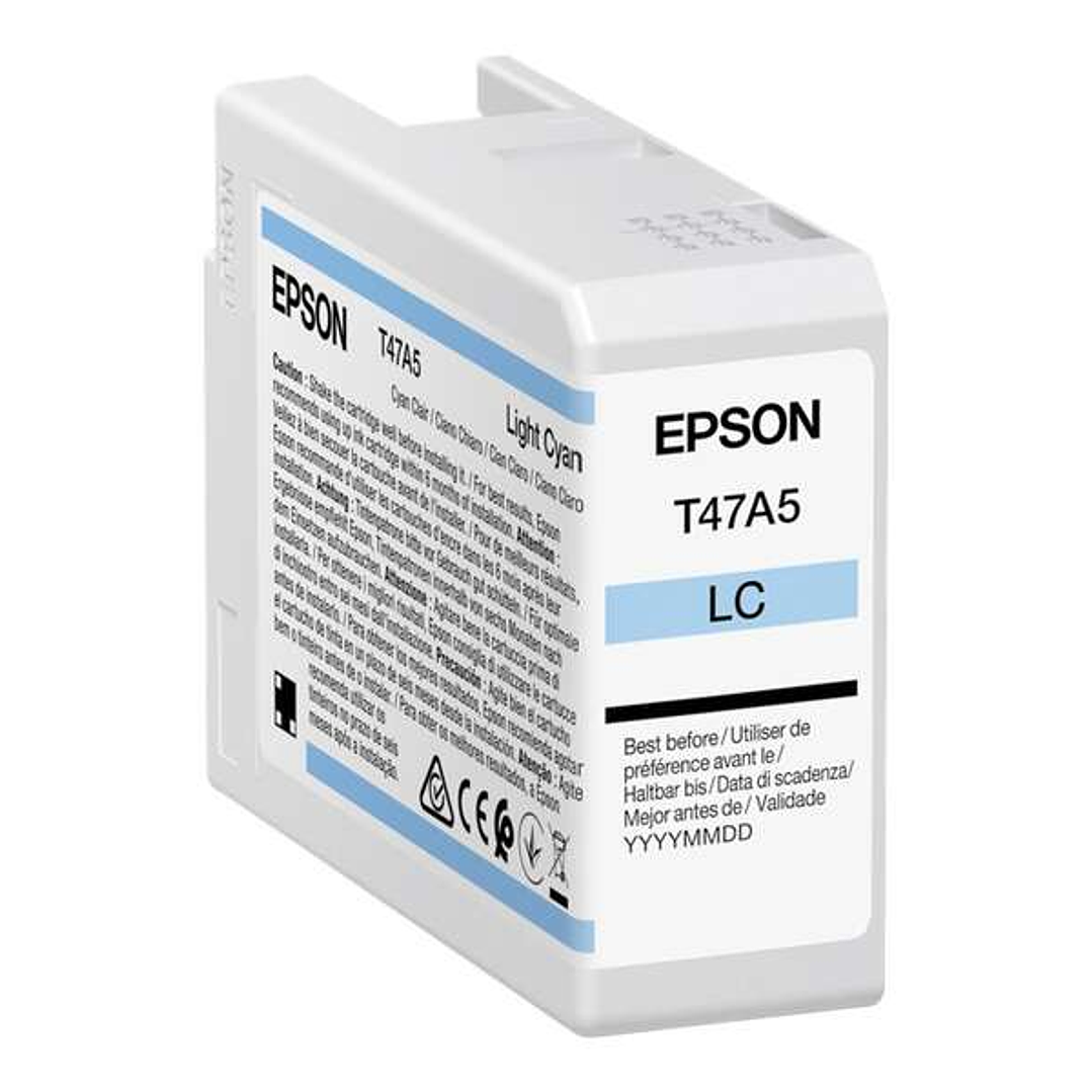 Epson T47A5 Cyan Light Cartucho de Tinta Original - C13T47A500 1