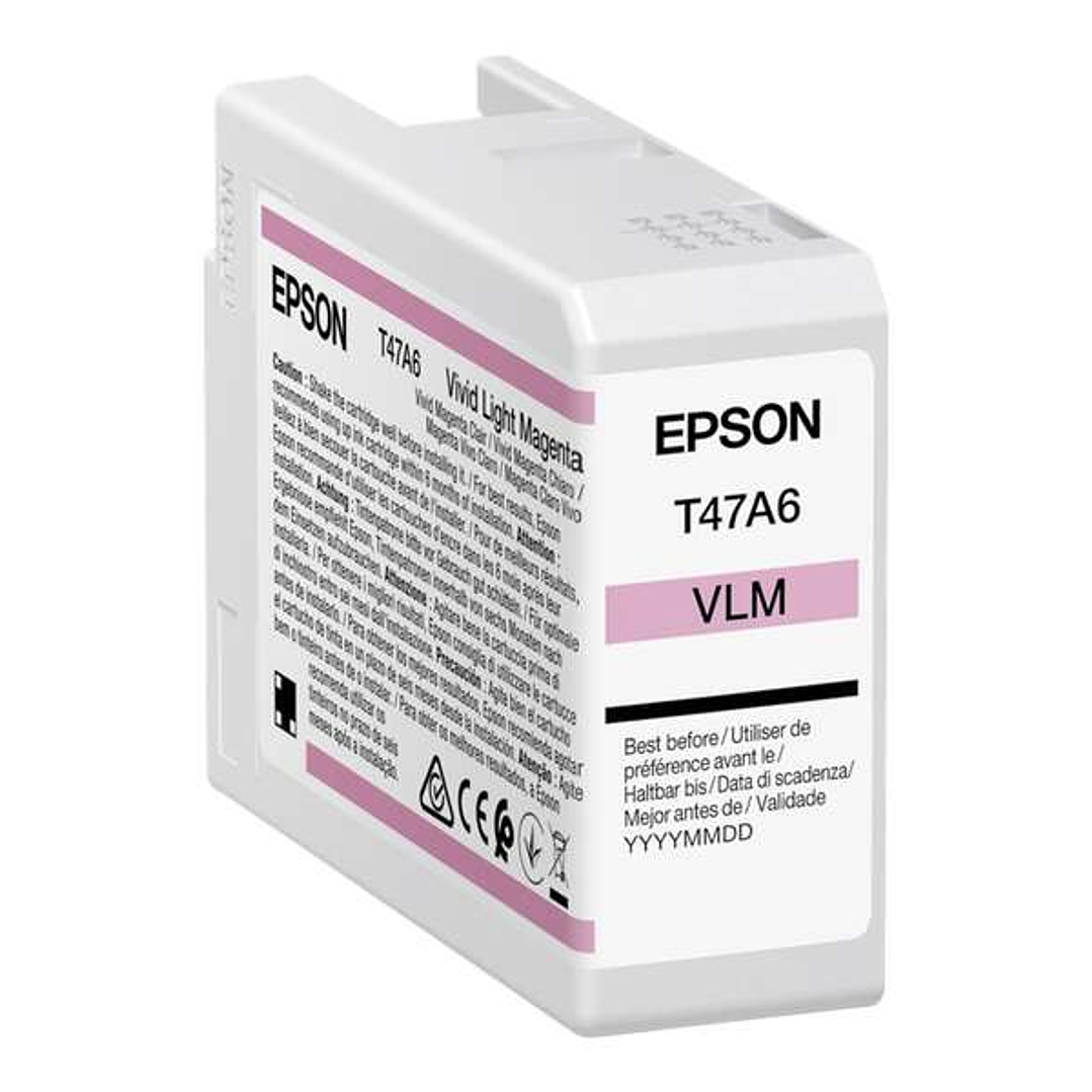 Epson T47A6 Magenta Light Vivido Cartucho de Tinta Original - C13T47A600 1
