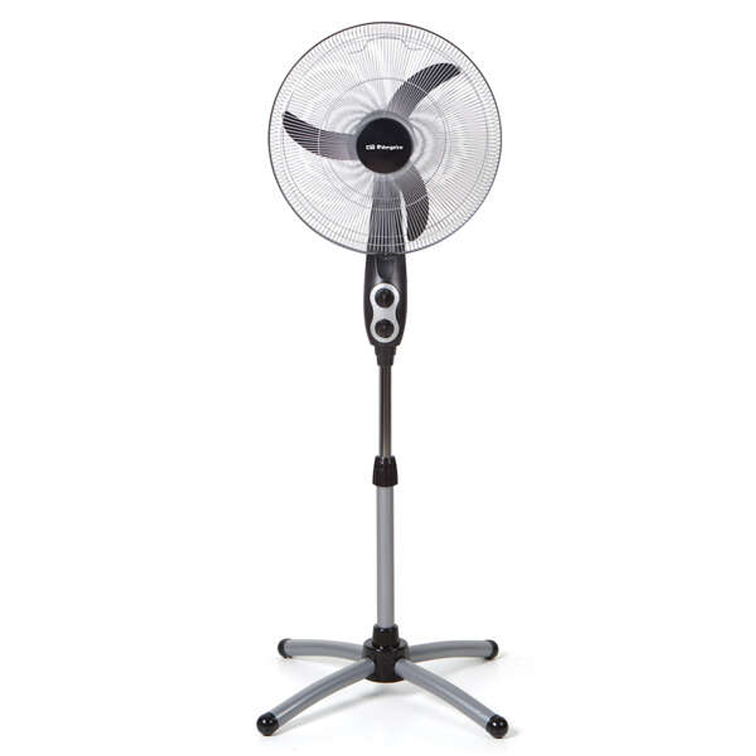 Orbegozo SF 0156 Ventilador de Pie Potente y Eficiente - Amplia Cobertura con Oscilacion Oval - Altura Ajustable - Cabezal Multiorientable - Facil de  1