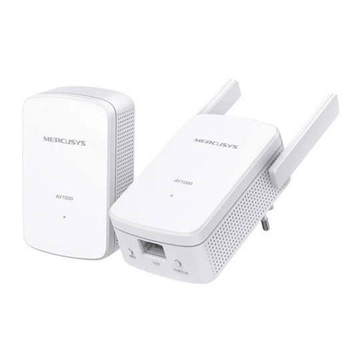 Mercusys MP510 Kit WiFi Powerline AV1000 Gigabit - 1000Mbps - Alcance hasta 300m - Gigabit Ethernet 1