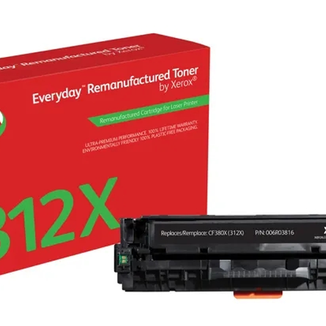 Xerox Everyday HP CF380X Negro Cartucho de Toner Remanufacturado - Reemplaza 312X 1