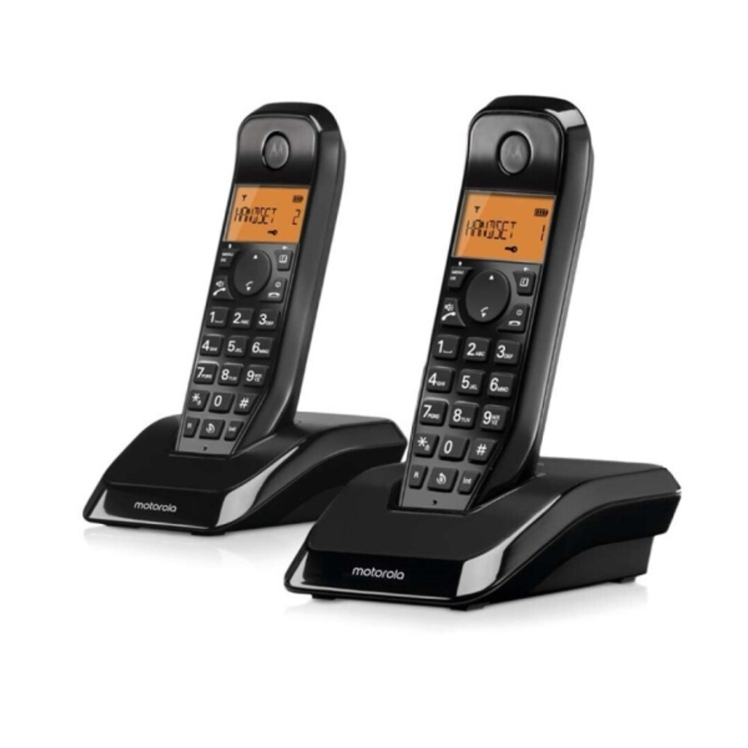 Motorola S1202 Telefono Inalambrico Dect + 1 Supletorio - Identificador de Llamada - Contestador - Manos Libres - Color Negro 1