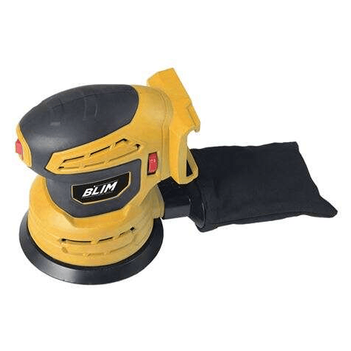 Blim Lijadora Rotorbital a Bateria 20V 2Ah 125mm - Velocidad 7000-12000rpm - Deposito para el Polvo - Luz LED 1