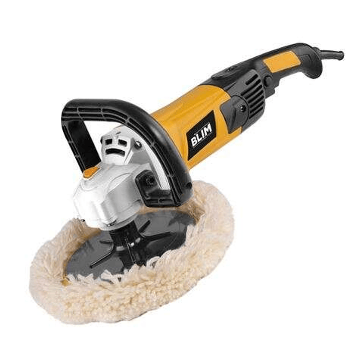 Blim Pulidora 180mm - Potencia 1500W - Velocidad 600-3.200 rpm - Empuñadura Ergonomica - Incluye Disco de Lana 1