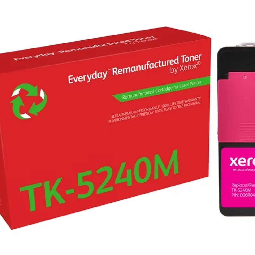 Xerox Everyday Kyocera TK5240 Magenta Cartucho de Toner Remanufacturado - Reemplaza 1T02R7BNL0/TK5240M 1