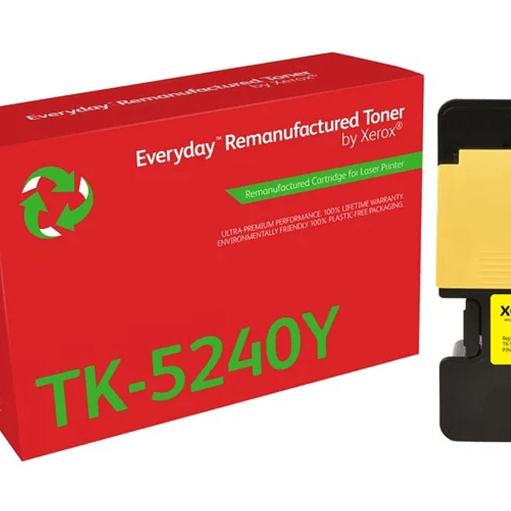 Xerox Everyday Kyocera TK5240 Amarillo Cartucho de Toner Remanufacturado - Reemplaza 1T02R7ANL0/TK5240Y 1