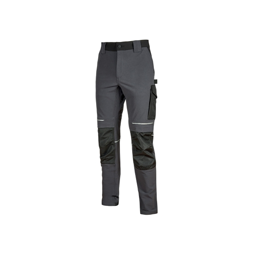 Upower Atom Pantalon Stretch Resistente - Talla XL - Repelente al Agua, Transpirable, Secado Rapido, Bolsillos Multifuncionales, Proteccion Rodillas C 1