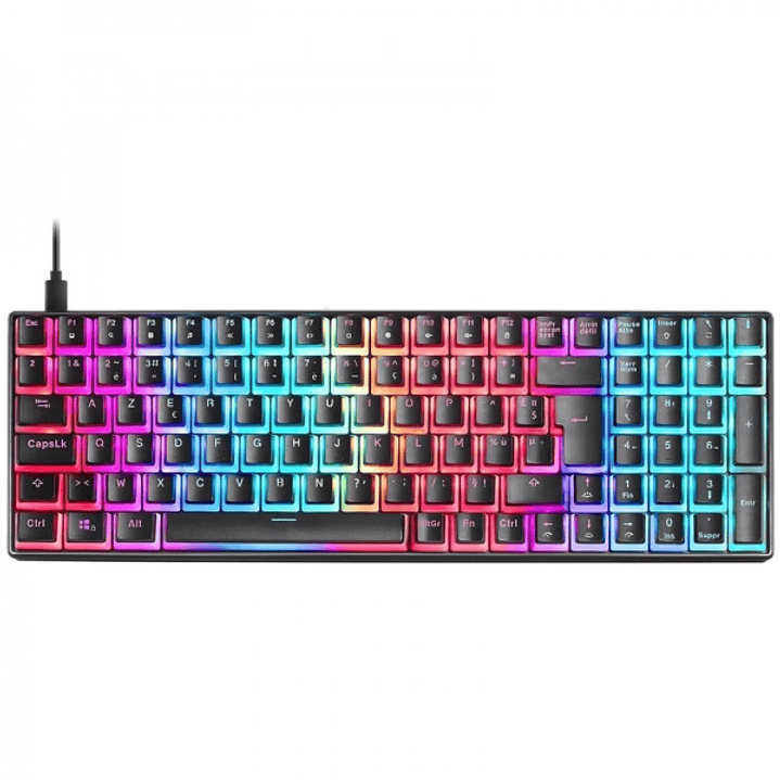 Mars Gaming MKULTRA Teclado Gaming Premium - Tamaño Compacto 96% - Teclas PBT Pudding - Iluminacion RGB Chroma - Switches Antipolvo OUTEMU - USB-C Ext 1