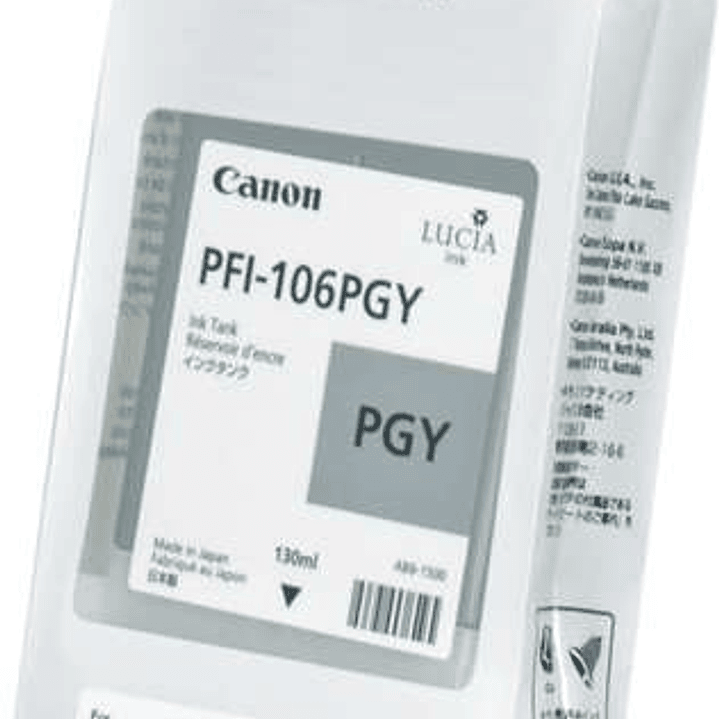 Canon PFI106 Gris Photo Cartucho de Tinta Original - PFI106PGY/6631B001 1