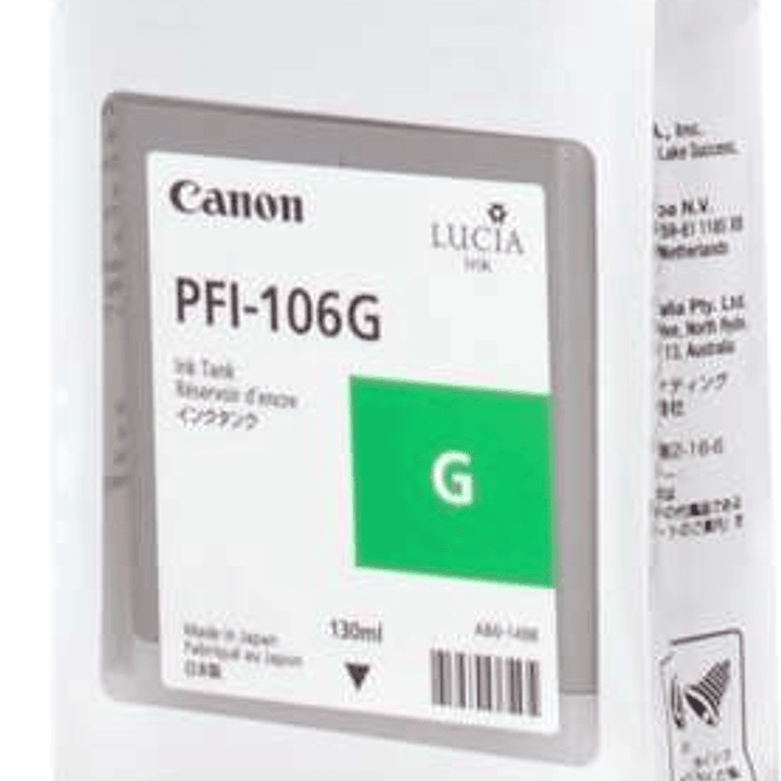 Canon PFI106 Verde Cartucho de Tinta Original - PFI106G/6628B001 1
