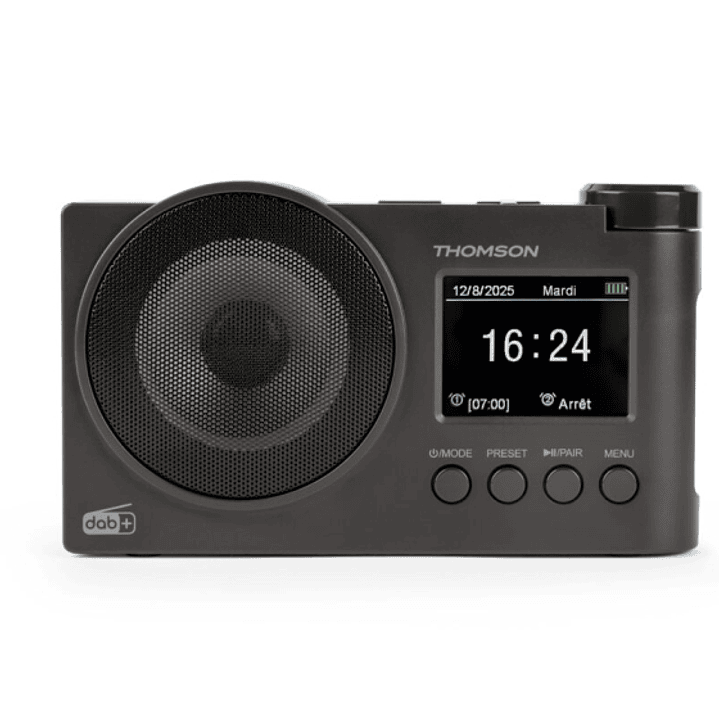 Thomson Radio FM DAB+ con Altavoz Bluetooth - 30 Memorias DAB+ y 30 Memorias FM - Actualizacion Automatica de Emisoras - Pantalla LED Retroilumiada -  1