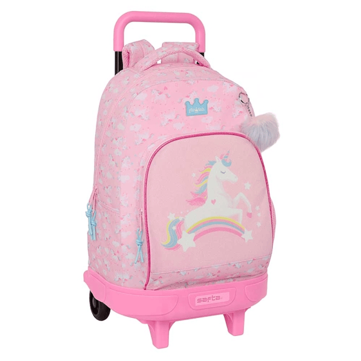 Safta Glowlab Kids Mochila con Carro - Bolsillo Frontal - Portabotellas - Tirador Doble - Hombreras Acolchadas - Tarjeta ID - 33L - 330x220x450mm - Co 1