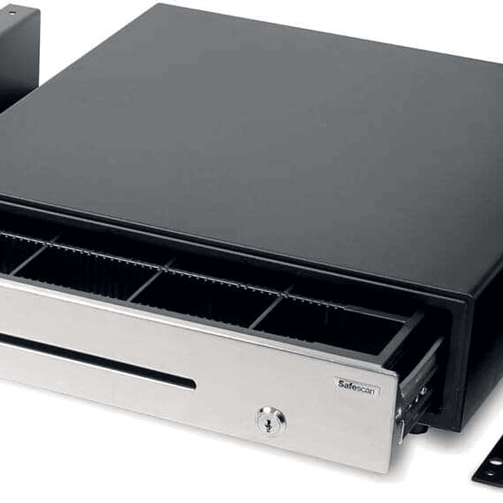 Safescan 4141B Soporte de Fijacion para Cajones Portamonedas - Compatible con SD-4141 y HD 4141S - Facil Instalacion - Resistente y Duradero 1