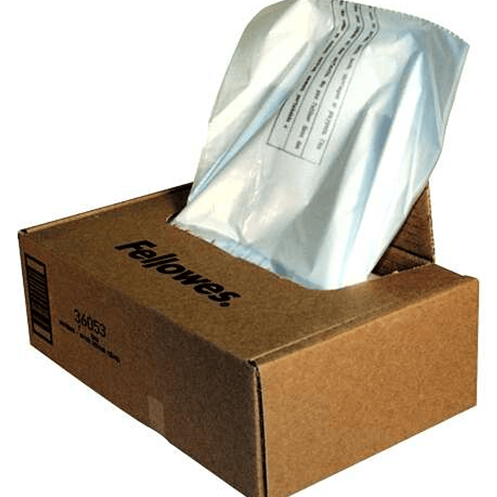 Fellowes Pack de 100 Bolsas de Residuos para Destructoras 30L-35L 1