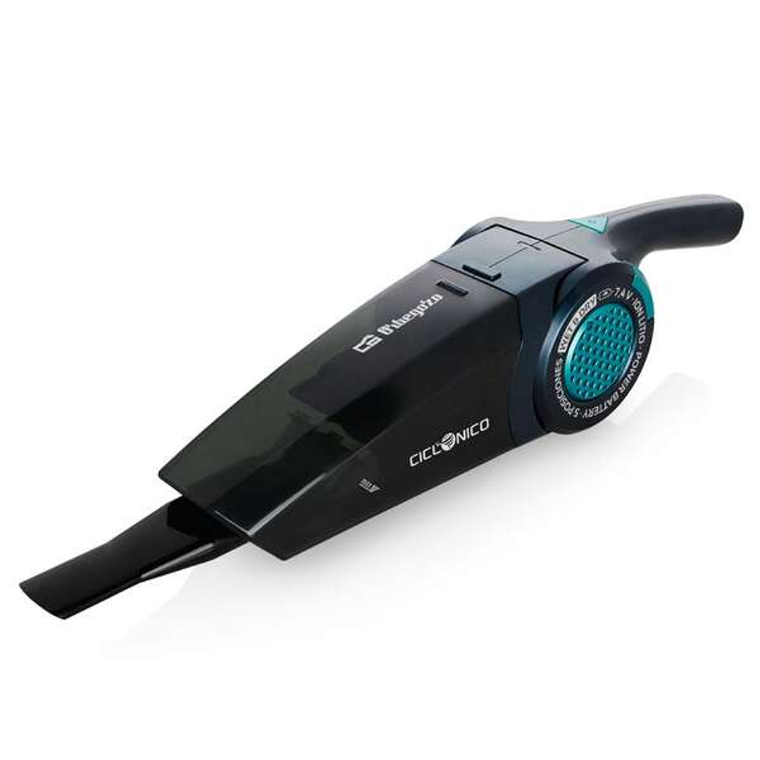 Orbegozo AP 1500 Aspirador de Mano Multifuncional - 2 en 1 Solidos y Liquidos - Bateria Ion-Litio - Deposito 400Ml - Autonomia 20 Min - sin Bolsa - Fi 1
