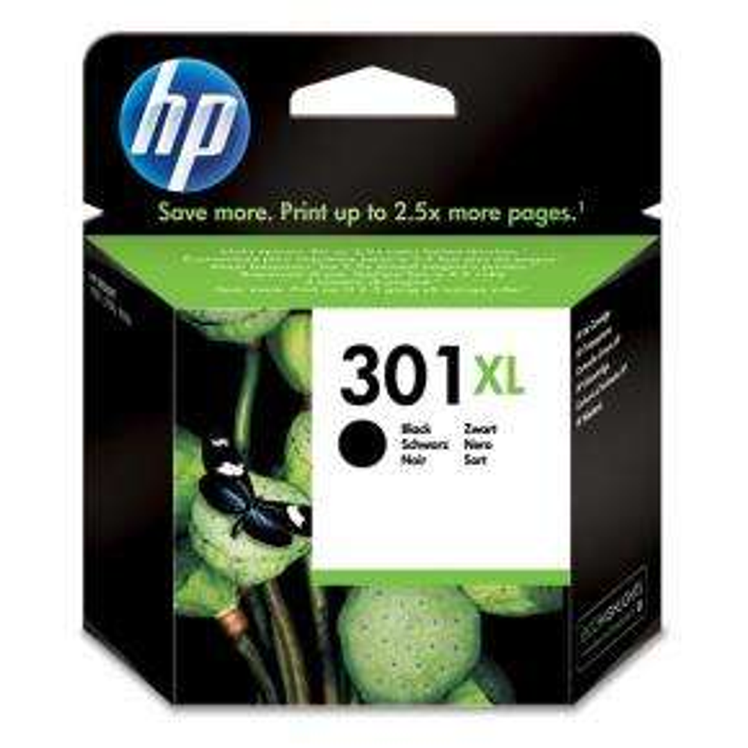 HP 301XL Negro Cartucho de Tinta Original - CH563EE 1