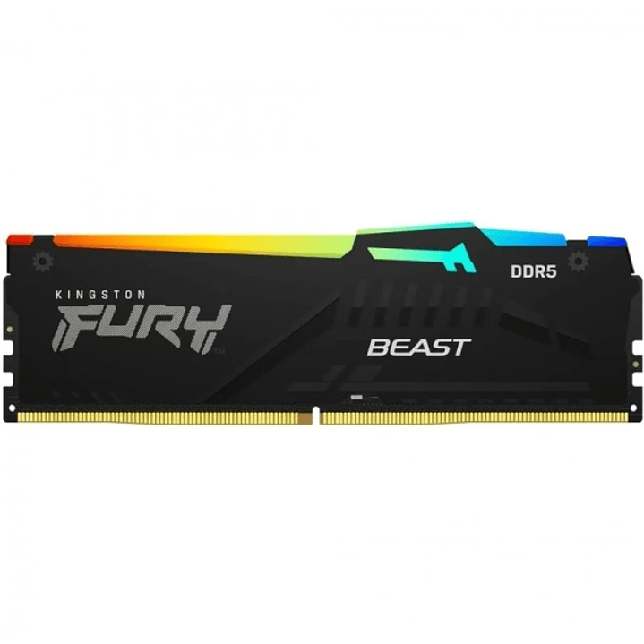 Kingston Fury Beast RGB Memoria RAM DDR5 5600MHz 8GB CL32 1