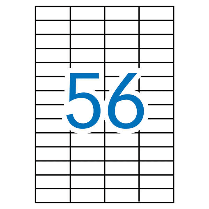 Apli Etiquetas Blancas Permanentes 52.5 x 21.2mm 500 Hojas 1