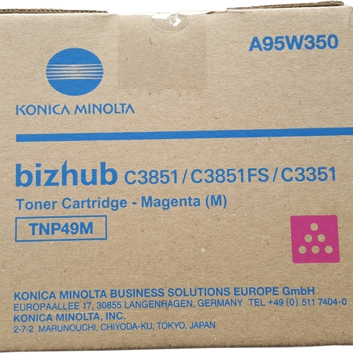 Konica Minolta TNP49 Magenta Cartucho de Toner Original - TNP49M/A95W350 1