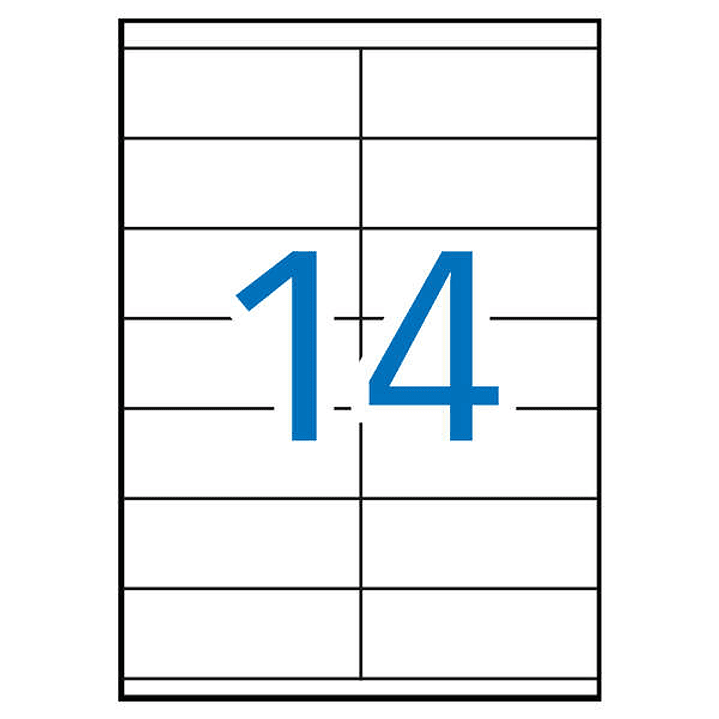 Apli Etiquetas Blancas Permanentes 105.0 x 40.0mm 500 Hojas 1