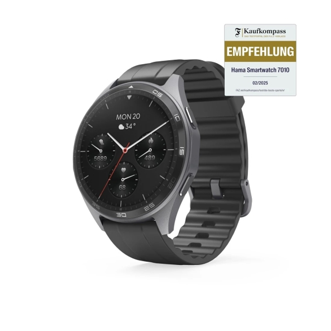 Hama 7010 Reloj Inteligente Smartwatch - Bluetooth 5.3 - Bateria 300mAh - Pantalla AMOLED 1.43