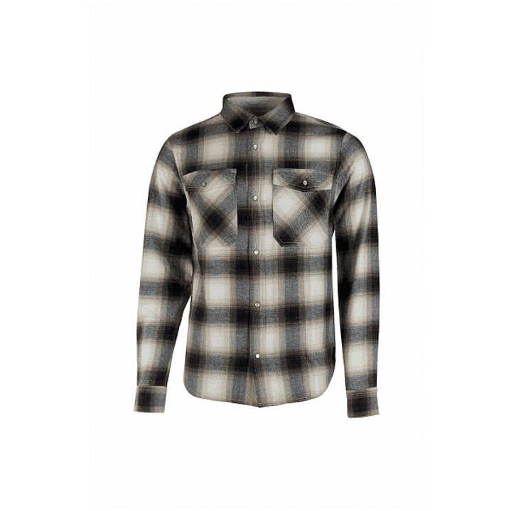 Upower Cedar Camisa de Trabajo Hombre - Talla M - Alto Rendimiento Termico, Franela Suave a Cuadros, Bolsillos con Botones Perlados, Proteccion DPI1,  1