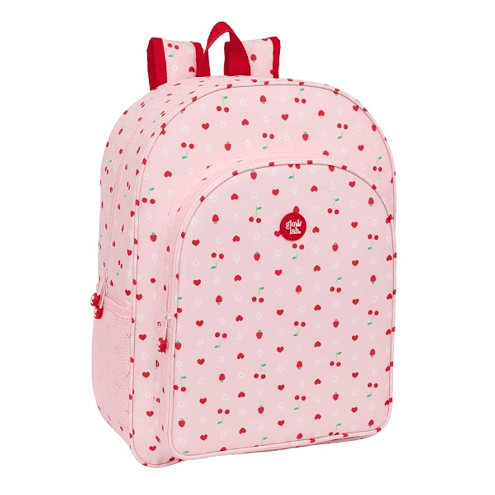 Safta Glowlab Frutitas Mochila Adaptable a Carro - Portabotellas - Doble Tirador - Hombreras Acolchadas - Bolsillo Frontal - Asa Superior - 19L - 330x 1