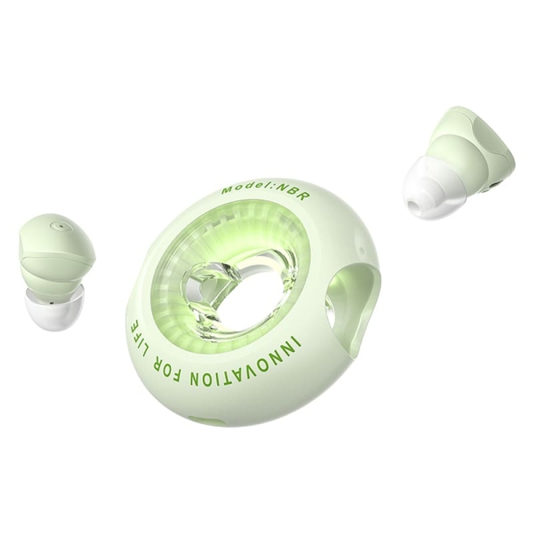 Vention Tiny T17 Auriculares Bluetooth 5.3 con Estuche de Carga - True Wireless - 6h Autonomia - LED - Color Verde 1