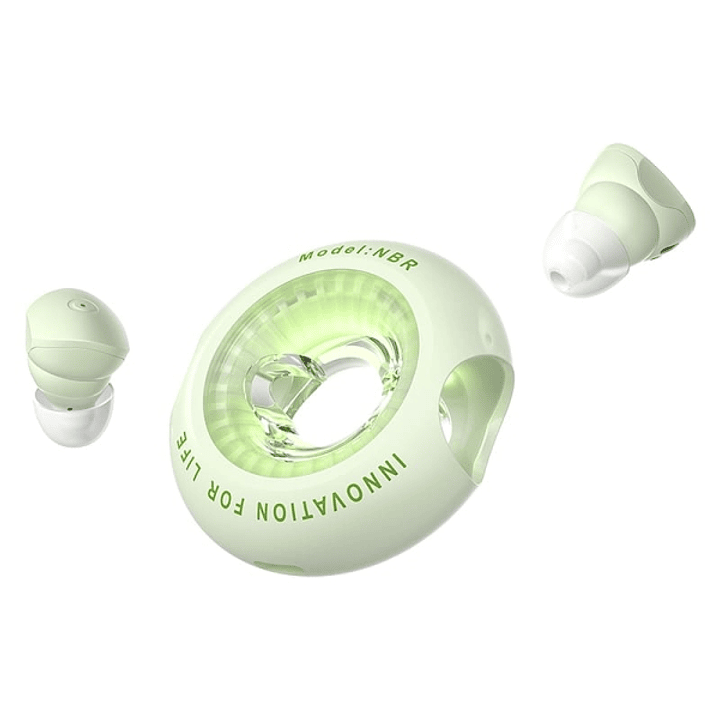 Vention Tiny T17 Auriculares Bluetooth 5.3 con Estuche de Carga - True Wireless - 6h Autonomia - LED - Color Verde 1