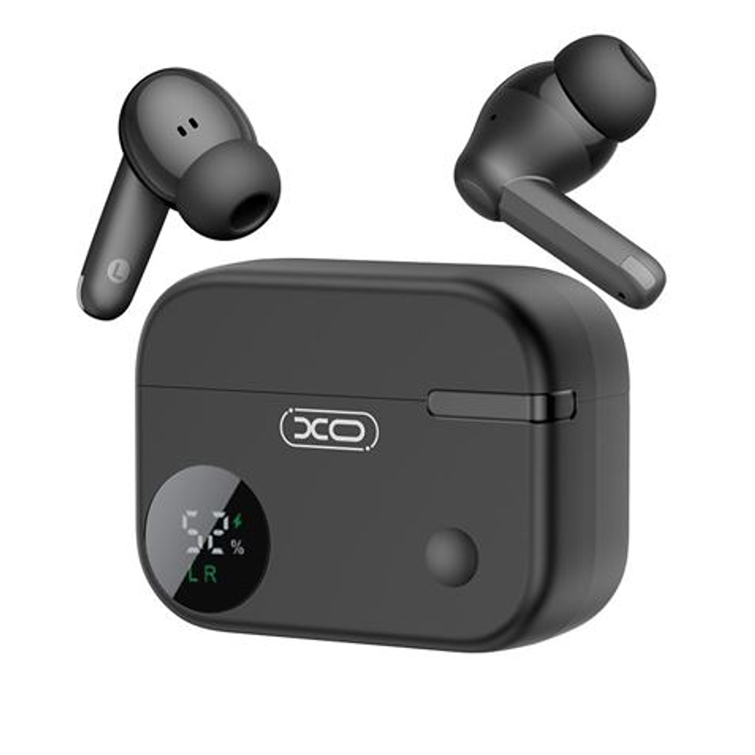 XO G34 Auriculares Bluetooth 5.4 - TWS - Cancelacion de Ruido ENC+ANC - Caja con Display LCD - Color Negro 1