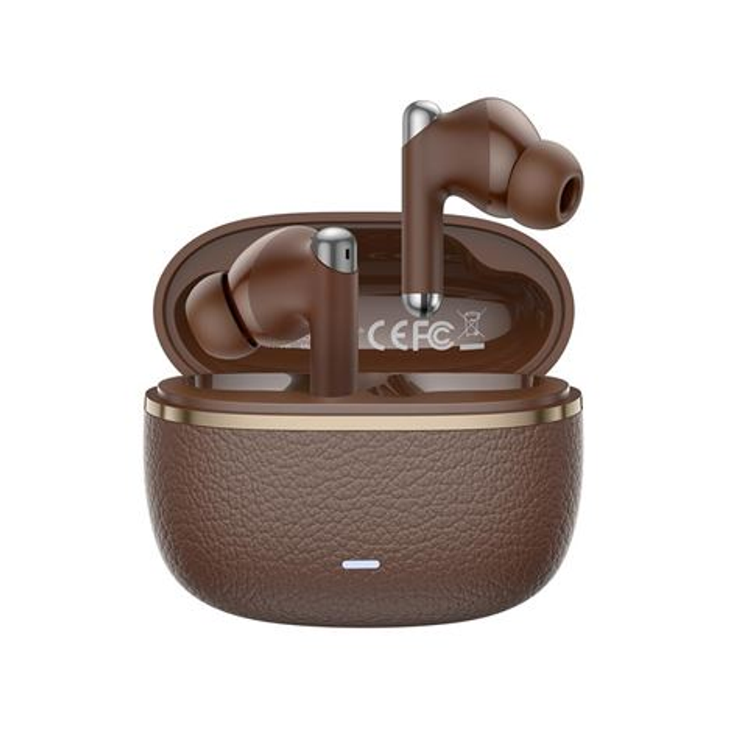 XO G33 Auriculares Bluetooth 5.4 - TWS - Cancelacion de Ruido ENC+ANC - Caja Texturizada - Control Tactil - Color Marron 1