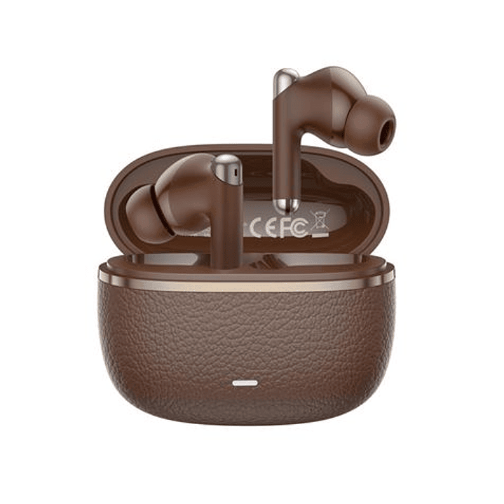 XO G33 Auriculares Bluetooth 5.4 - TWS - Cancelacion de Ruido ENC+ANC - Caja Texturizada - Control Tactil - Color Marron 1