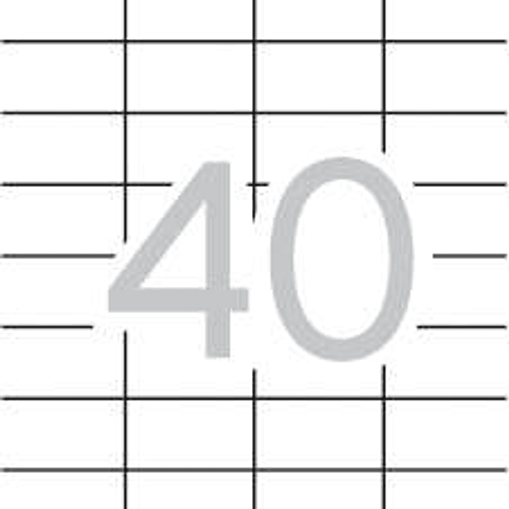 Apli Pack de 4.000 Etiquetas Rectangulares 52.5x29.7mm - 100 Hojas por 40 Etiquetas - Adhesivo Permanente - Cantos Rectos - Color Blanco 1
