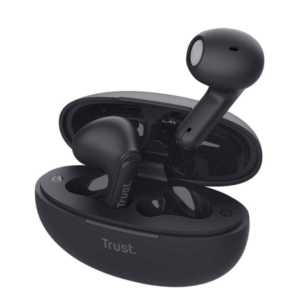 Trust Auriculares Inalambricos Yavi - Inalambricos, Bluetooth - ENC - Color Negro 1