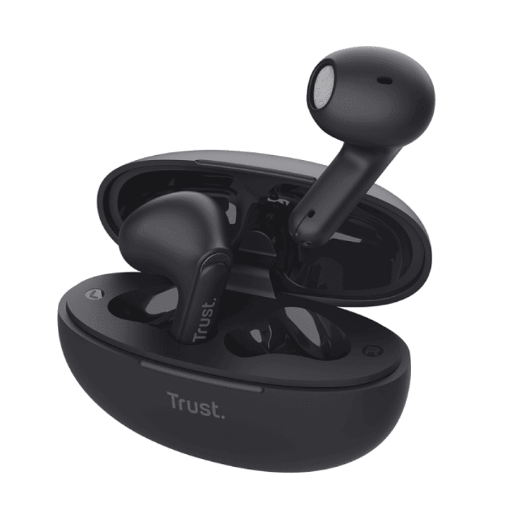 Trust Auriculares Inalambricos Yavi - Inalambricos, Bluetooth - ENC - Color Negro 1