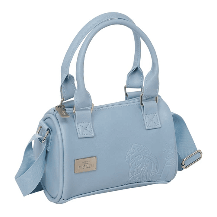 Safta Frozen Bolso - Cremallera - Interior Forrado - Asas y Bandolera Ajustables - 1.20L - 160x75x100mm - Color Azul 1