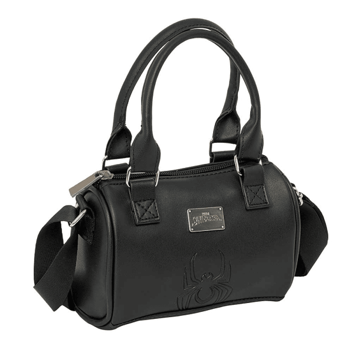 Safta Spider-Man Bolso - Cremallera - Interior Forrado - Asas y Bandolera Ajustables - 1.20L - Funcional y Practico - 160x75x100mm - Color Negro 1