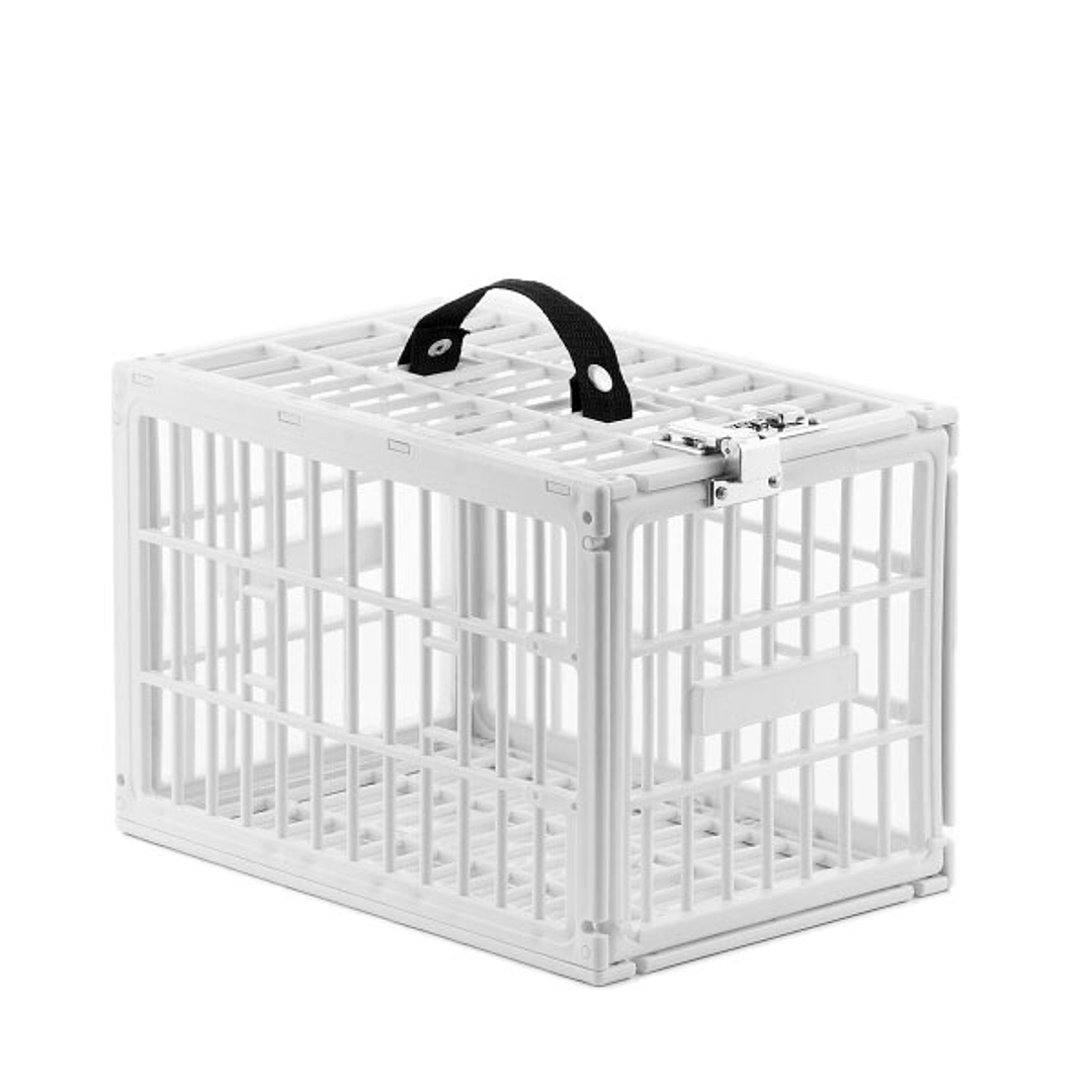 Innovagoods Food Safe Jaula de Seguridad para Neveras - Polipropileno - Cierre con Combinacion - Asa de Transporte - 28x19x19cm - Color Blanco 1