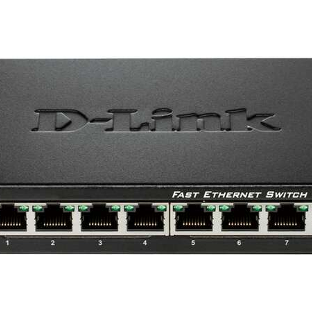D-Link Switch 8 Puertos Fast Ethernet 10/100 Mbps 1