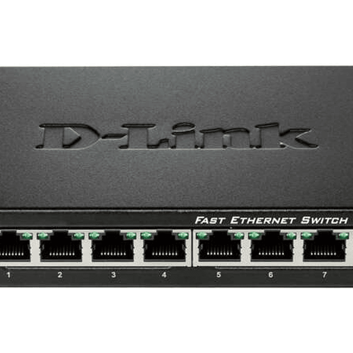 D-Link Switch 8 Puertos Fast Ethernet 10/100 Mbps 1