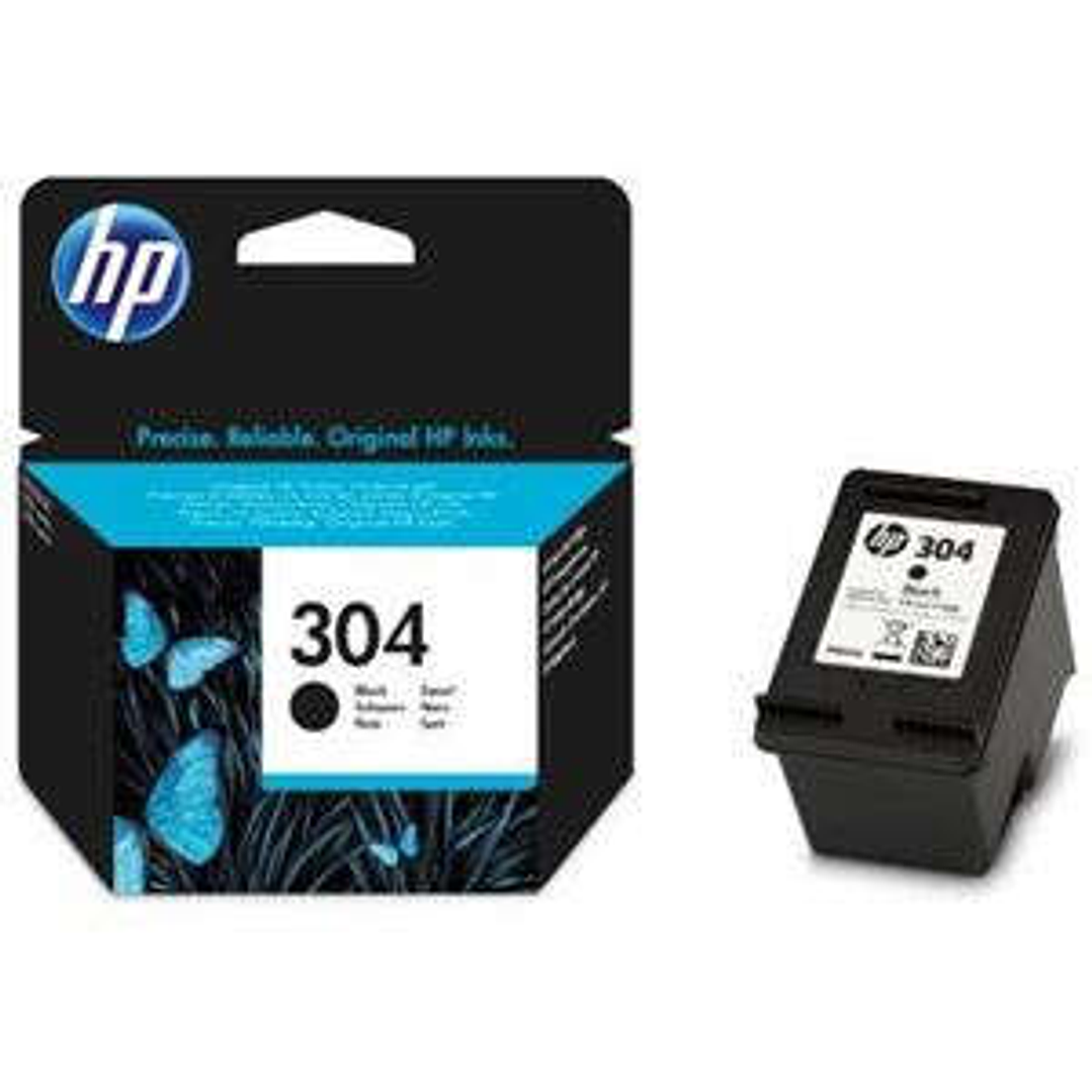 HP 304 Negro Cartucho de Tinta Original - N9K06AE 1