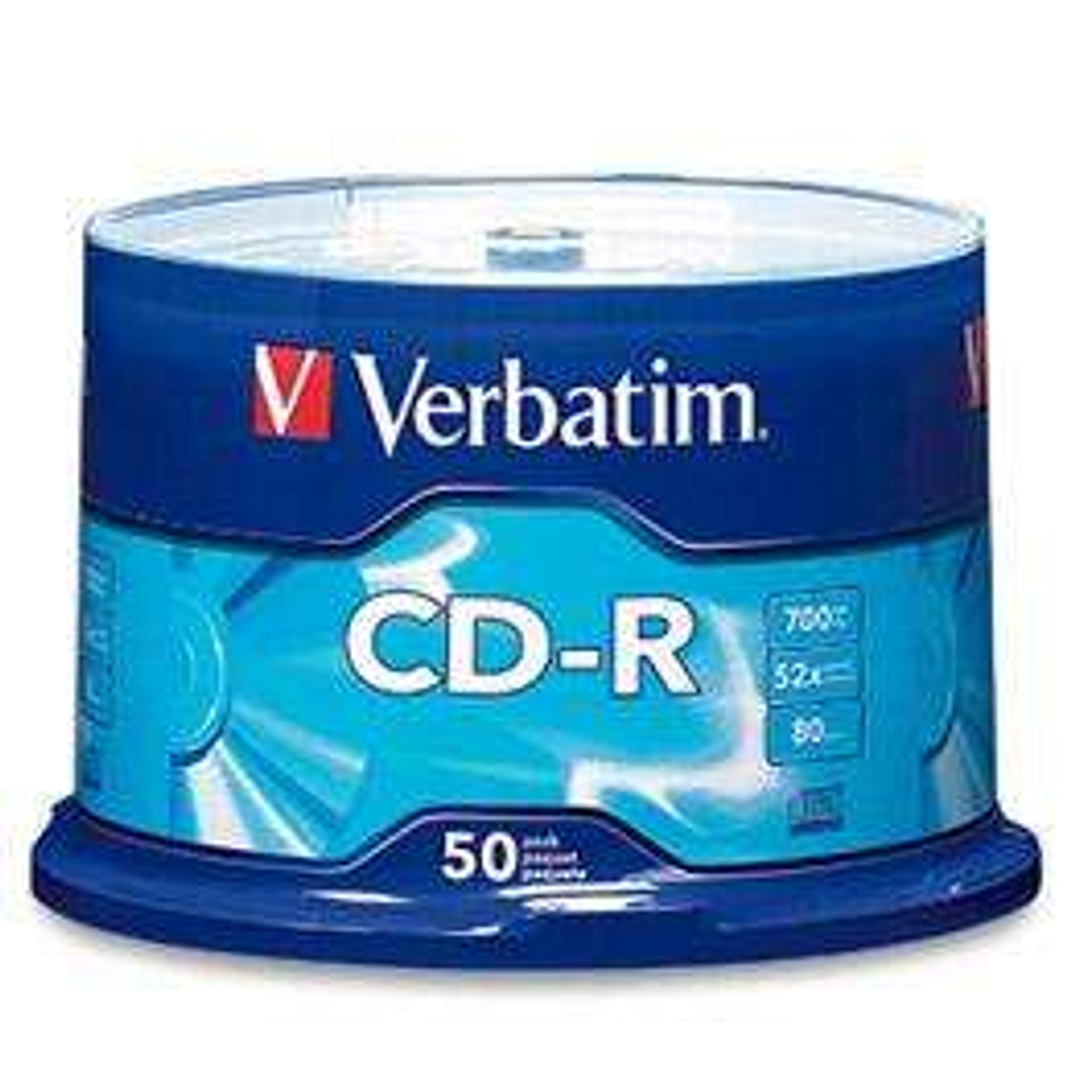 Verbatim CD-R 52x 700MB (Tarrina 50 Uds) 1