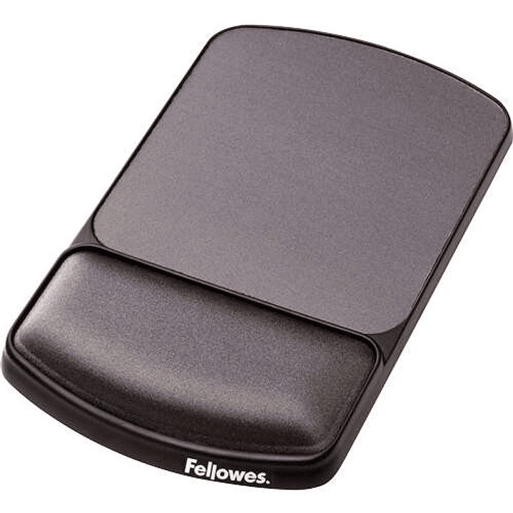 Fellowes Alfombrilla Premiun  con Reposamuñecas Ajustable Gel - Angulo y Altura Ajustable - Superficie de Poliester - Color Negro 1