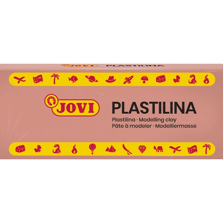 Jovi Caja de 15 Pastillas de Plastilina 150gr - Pasta Vegetal para Modelar - No Endurece - Sin Gluten - Inocua y Segura - Color Beige 1