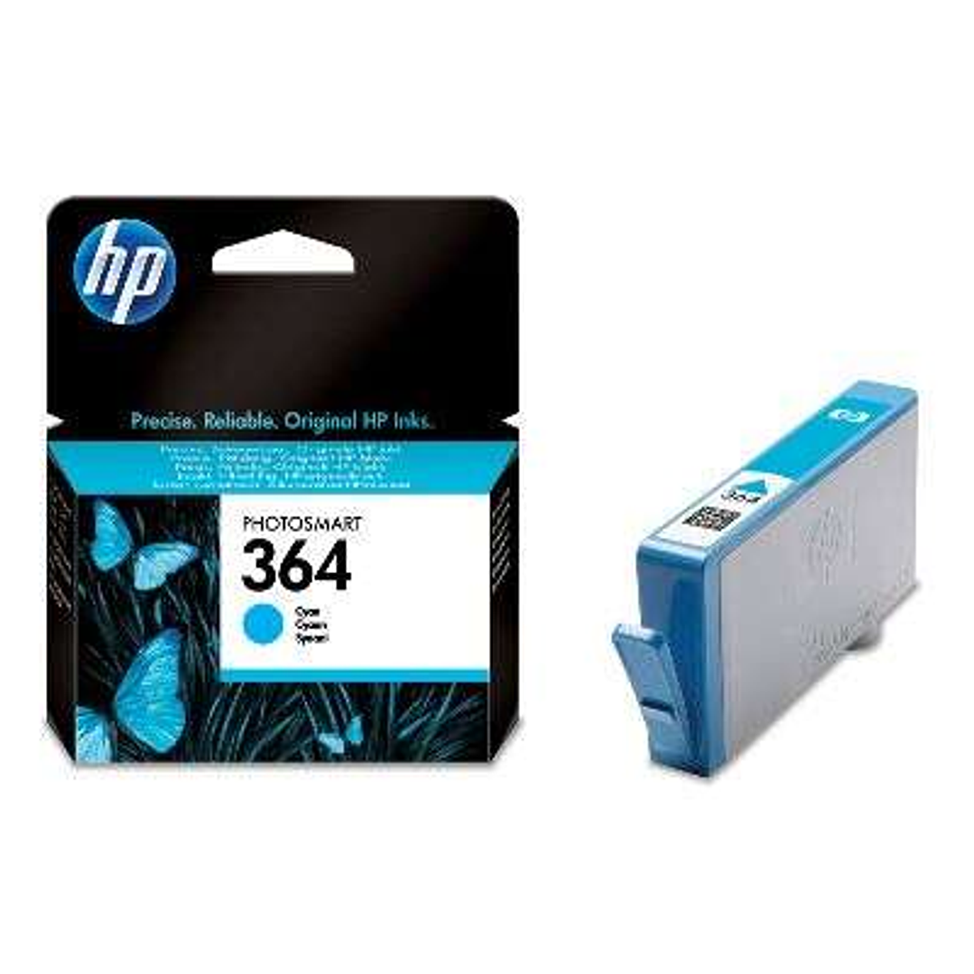 HP 364 Cyan Cartucho de Tinta Original - CB318EE 1