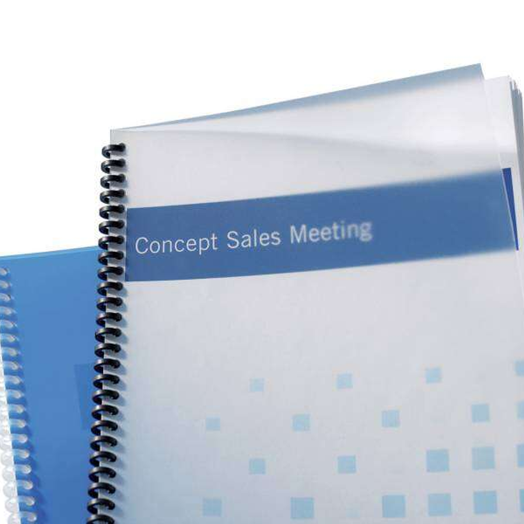 GBC Tapas Polyclearview para Encuadernacion - A4, 800 Micras - Transparentes y Mates - Color Transparente 1