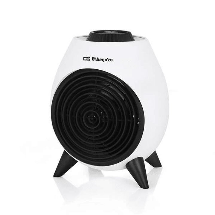 Orbegozo FH 5037 Calefactor Portatil - Potente y Seguro Calefactor con 2 Niveles de Potencia - Funcion Ventilador y Termostato Regulable 1